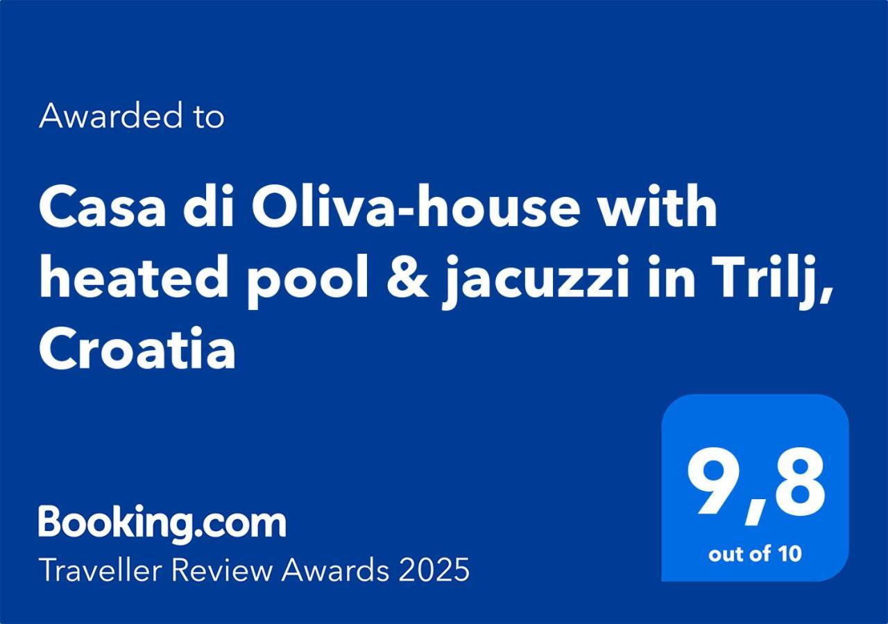 הוילה Casa Di Oliva-House With Heated Pool & Jacuzzi In Trilj, Croatia מראה חיצוני תמונה